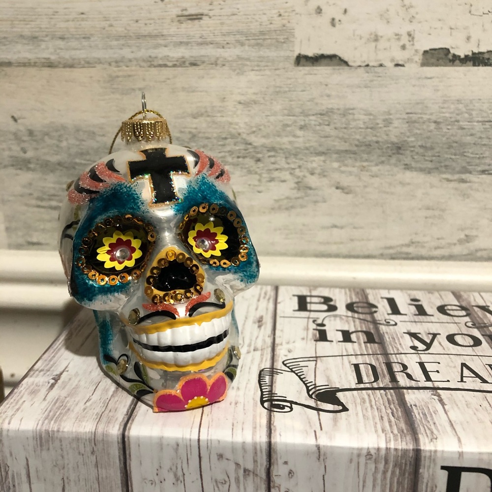 Sugar skull Christmas ornament
